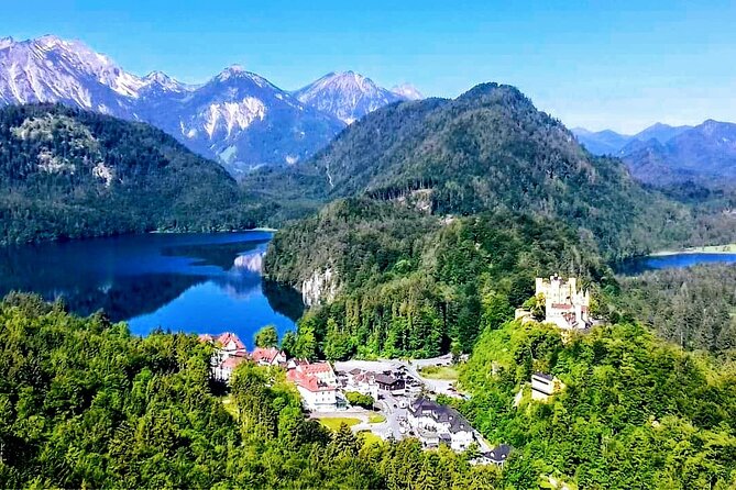 EXCLUSIVE 3 Royal Castle SKIP-THE LINE Tour of Neuschwanstein + Linderhof + Hohenschwangau from Munich - Pöllat Waterfall Stop: When Courtyard Views Become Story Views