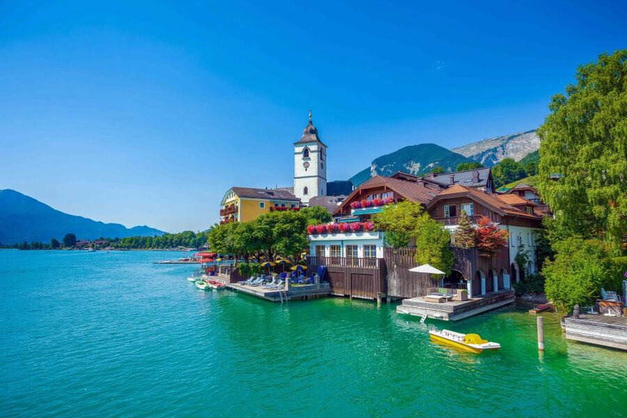 From Munich: Salzburg, St. Wolfgang, and the Salzkammergut - The Bavarian Sea moment: spotting Chiemsee from the road