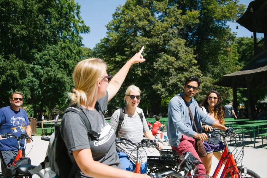 Munich: Bike Tour with Beer Garden Break - Maximilianeum and Viktualienmarkt: parliament meets the people