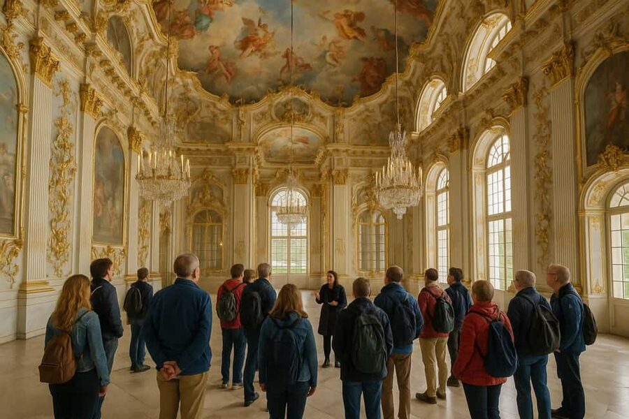 Munich Nymphenburg Palace Tickets and Tour, Carriage Museum - Entering Nymphenburg starts with the right meeting spot