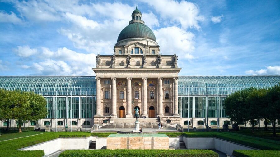 Munich Private Walking Tour with the BMW Museum and BMW Welt - Odeonsplatz and the Beer Hall Putsch: Where History Turns Dark