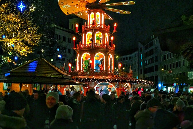 Original Munich Christmas Market Tour with Festive Wine and Food - Wittelsbacherplatz: noble-family stories and a medieval-leaning market
